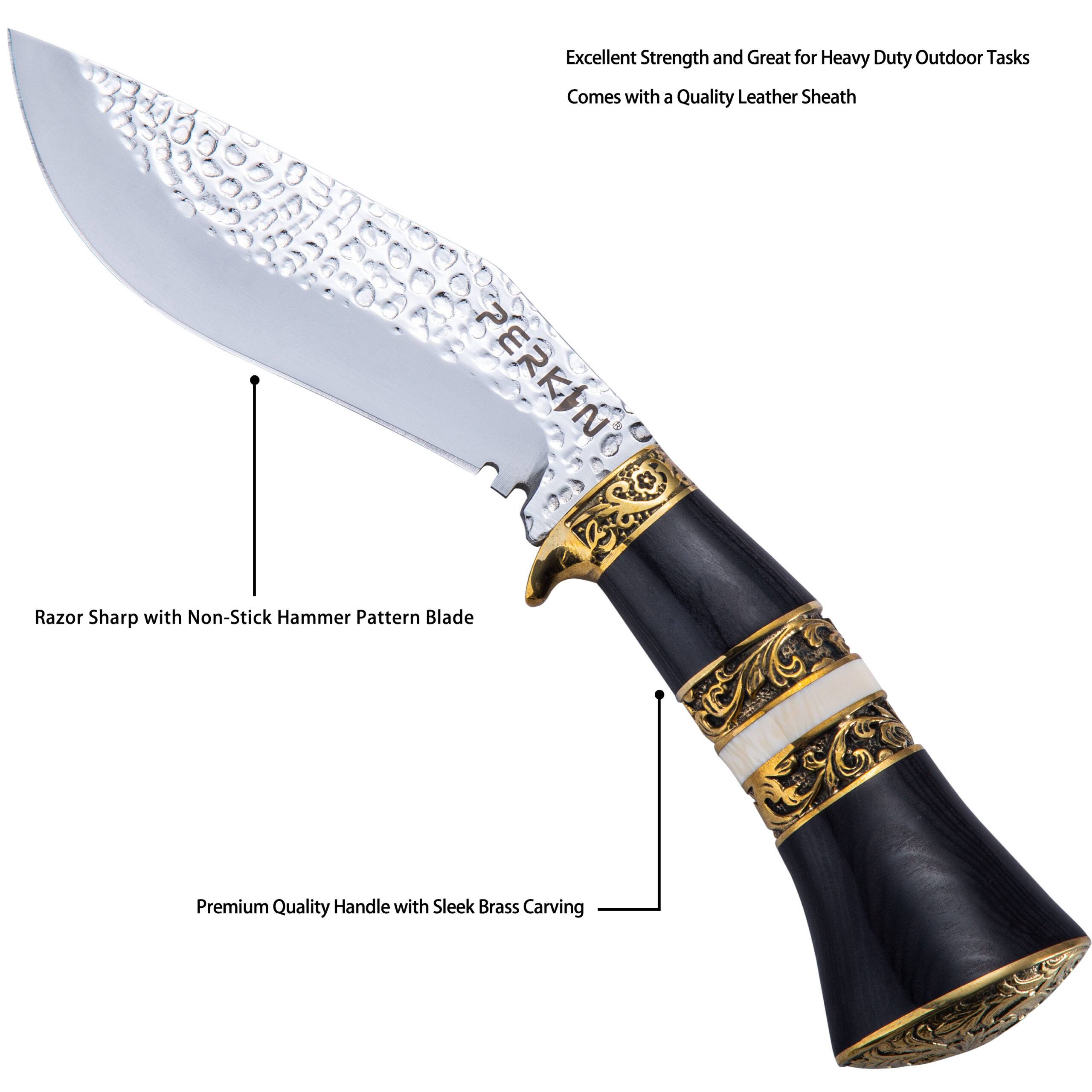 Fixed Blade Hunting Knife with Sheath Kukri Knife PSL2026