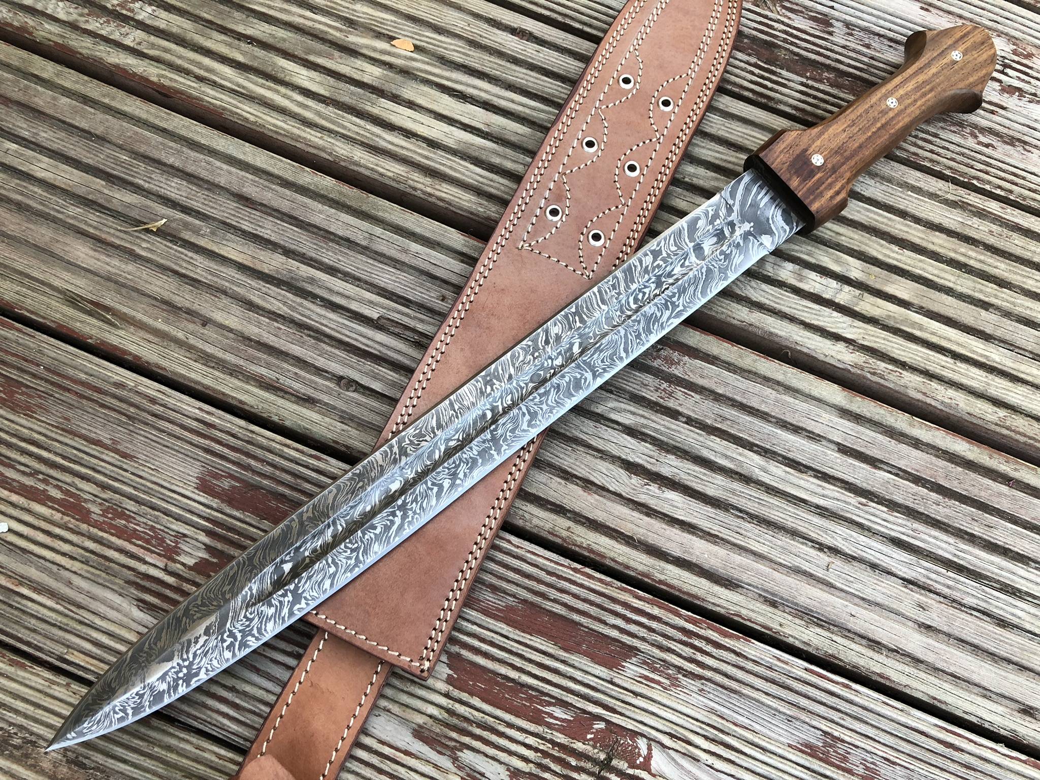 24 Inches Fixed Blade Double Edge Hunting Knife