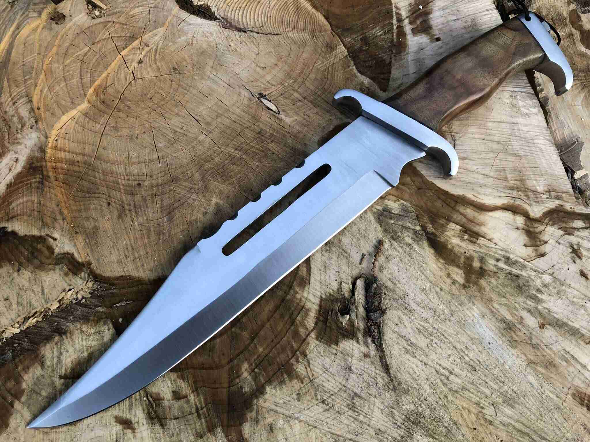 16 Inches Tactical Bowie Knife With Leather Sheath