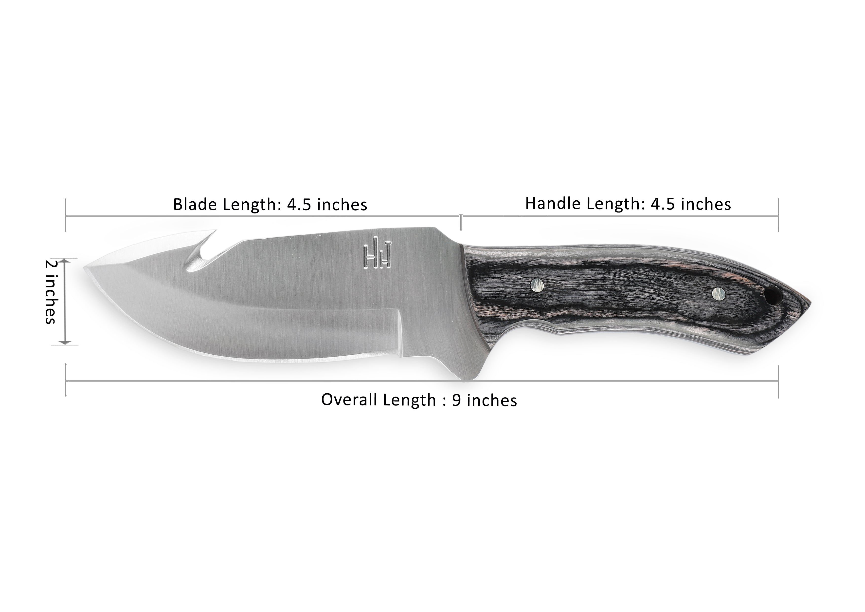 Handmade Fixed Blade Hunting Knife Gut Hook Knife