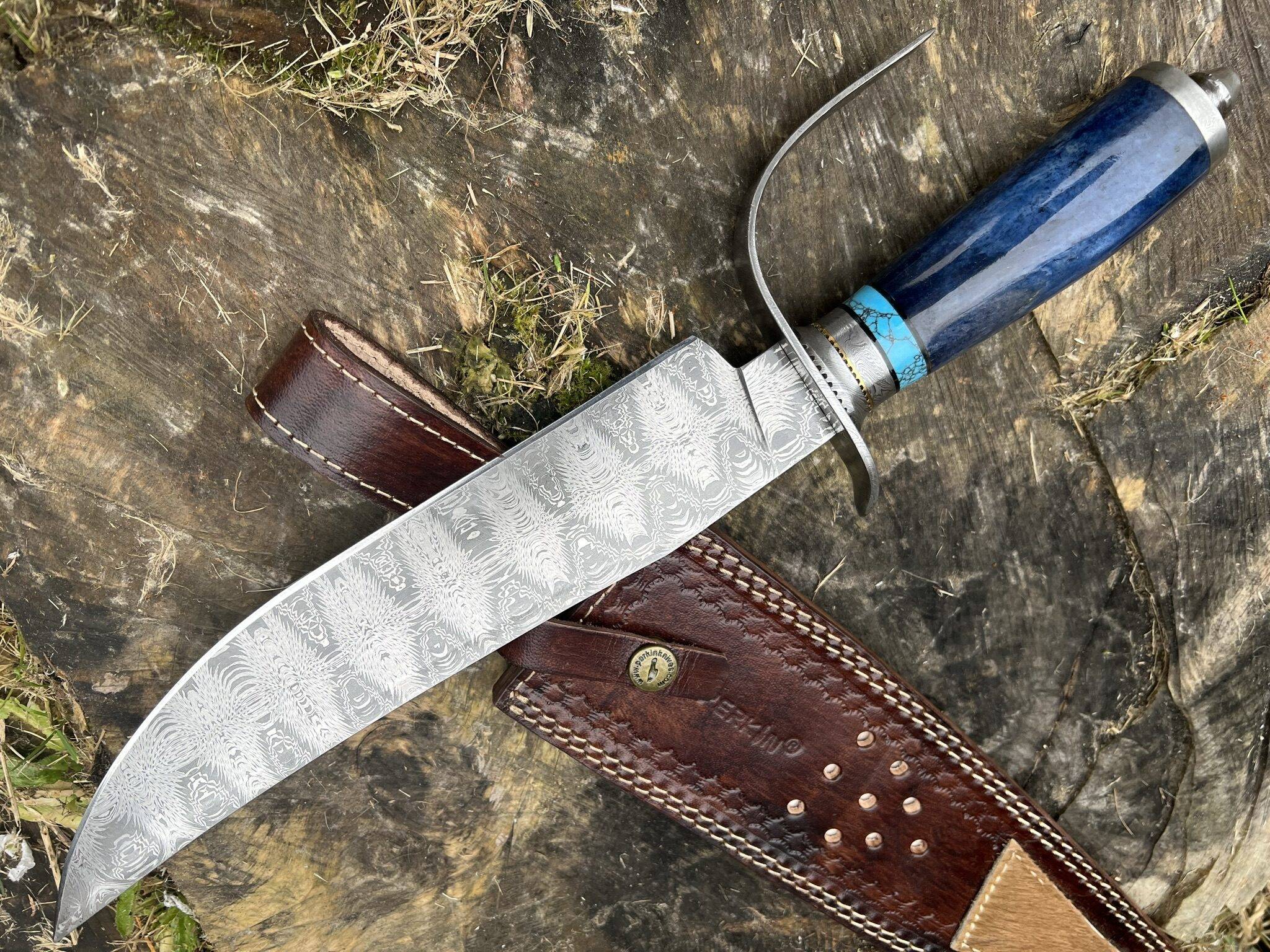 Handmade Knife Damascus Steel Knife Beautiful  Handcrafted One Knife of Hunting Knife Machete