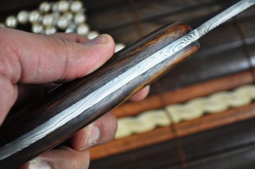 Custom Full Tang Handmade Damascus Camping Knife