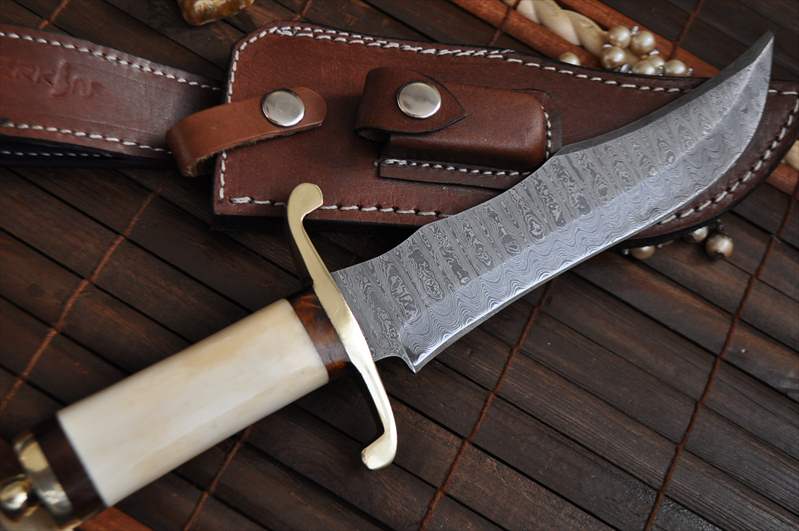 Bone Handle Collectible Fixed Blade Bowie Knife