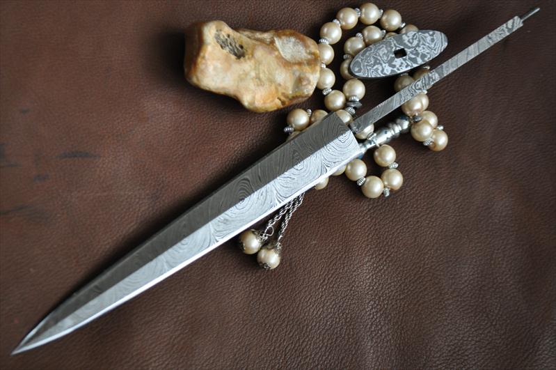 Double Edge Damascus Blank Blade