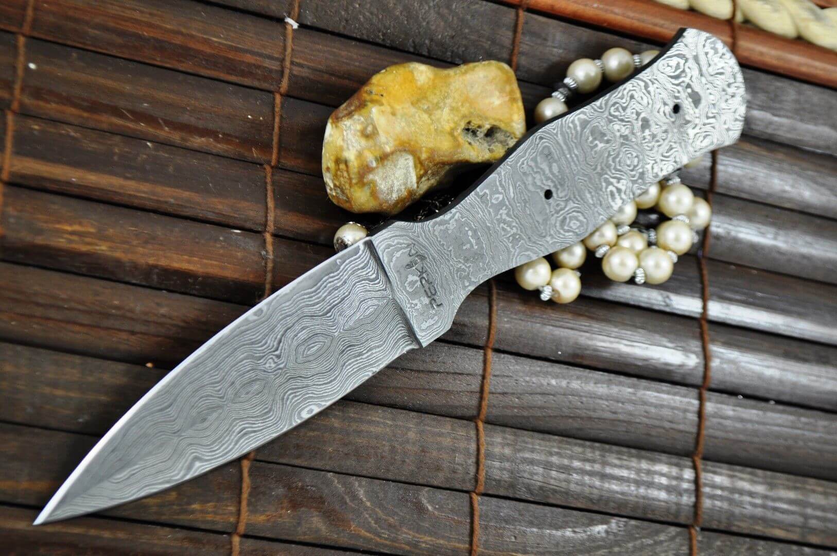 Damascus Steel Blank Blade - 9 inches - BL3