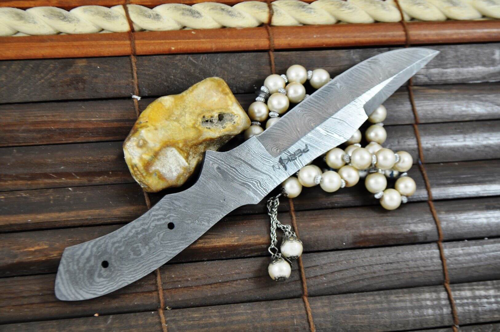 Handmade Damascus Steel Blank Blade - BL5