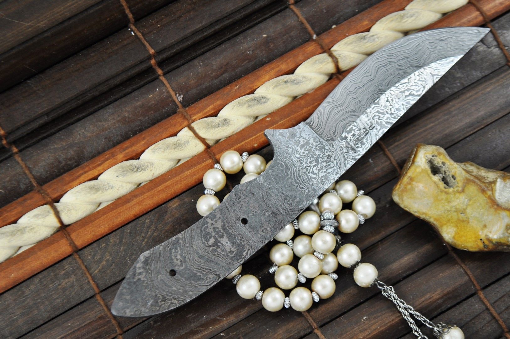 Perkins Damascus Blank Blade - BL8